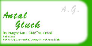 antal gluck business card